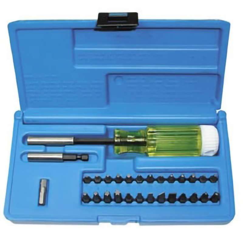 Multi-Bit Security Screwdriver Set, Magnetic, 29 Pcs.